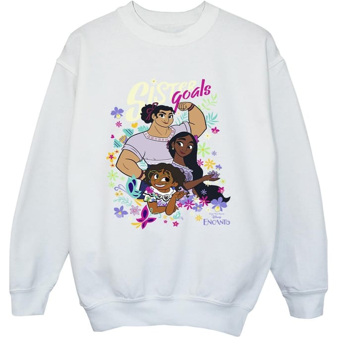 Disney Jongens Encanto Zuster Doelen Sweatshirt (Wit)