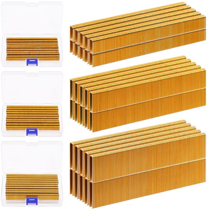2000x Dunne Kroonkrammen 2,5 cm Verzinkt Staal Assortiment voor Nietmachine