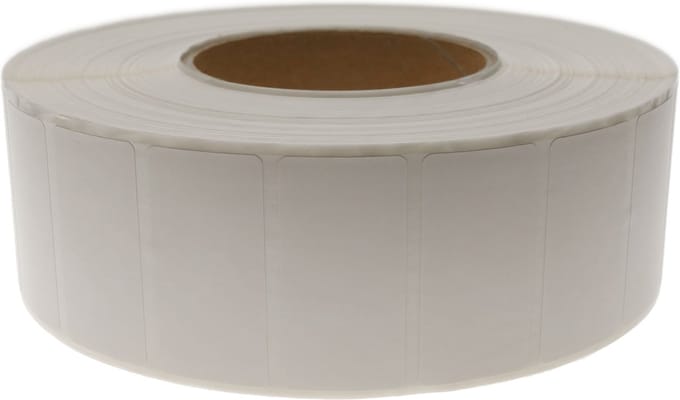 BeMatik - Rol van 4500 zelfklevende etiketten voor thermische transferprinter 50,8x25,4 mm