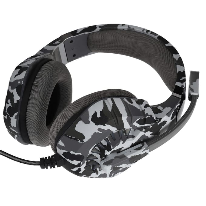 Bedrade Gaming Headphone Computer Stereo Headset met LED-licht Microfoon USB+3.5mm Poort