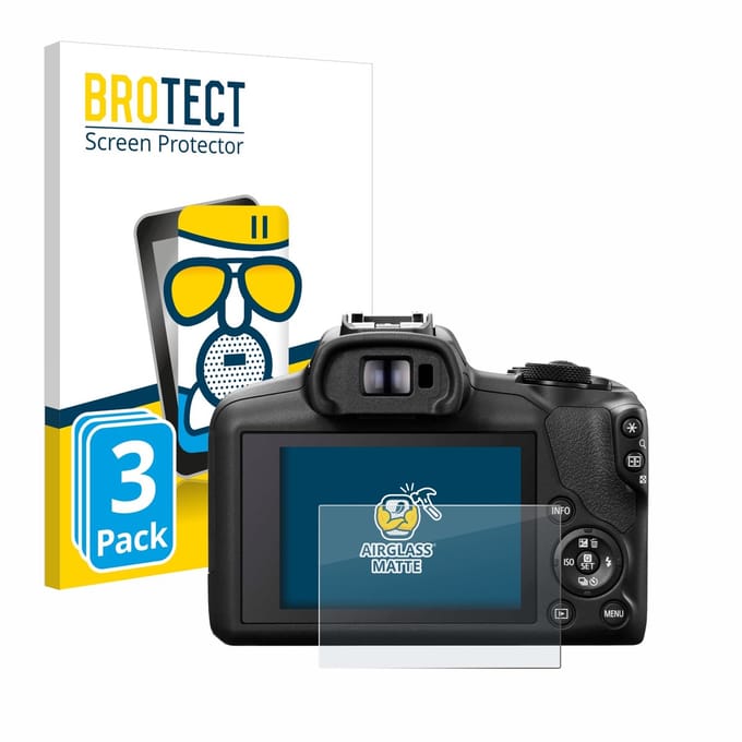 BROTECT - Screenprotector voor Canon EOS R100 - Folie Beschermfolie Beschermglas matte 3 Stuks