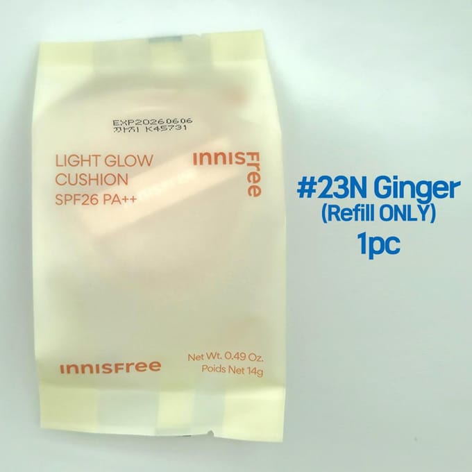 innisfree - Light Glow Cushion Refill Only - 2 Colors #23N Ginger