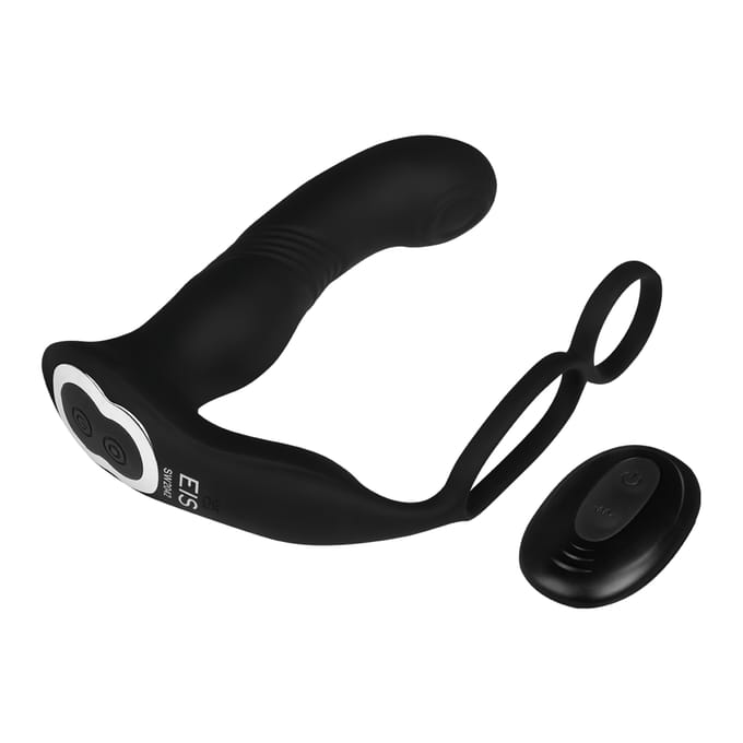 Prostaat vibrator met stotende functie, 16 cm