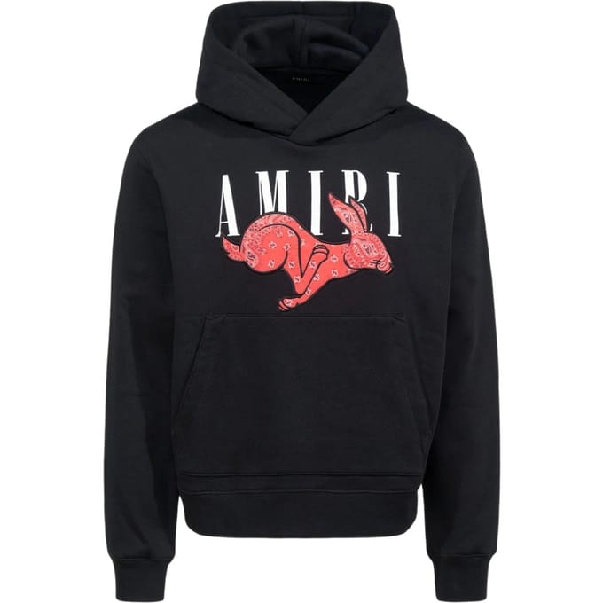 Amiri CNY konijnlogo zwarte hoodie