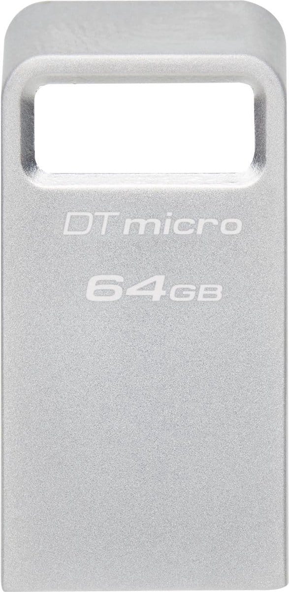 Kingston DataTraveler® Micro USB-stick Retail 64 GB Zilver DTMC3G2/64GB USB-A 3.2 Gen 1