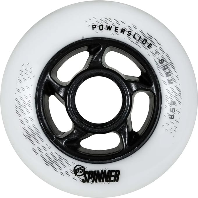 Powerslide Spinner 85a Wiel 4 Eenheden Wit 84 mm