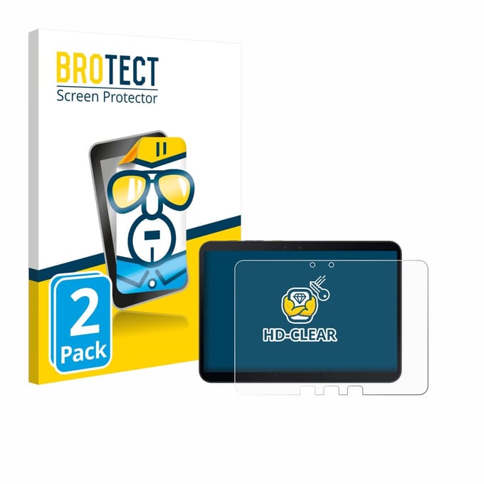 BROTECT - Screenprotector voor Samsung Galaxy Tab Active 5 Pro - Folie Beschermfolie transparant 2 Stuks