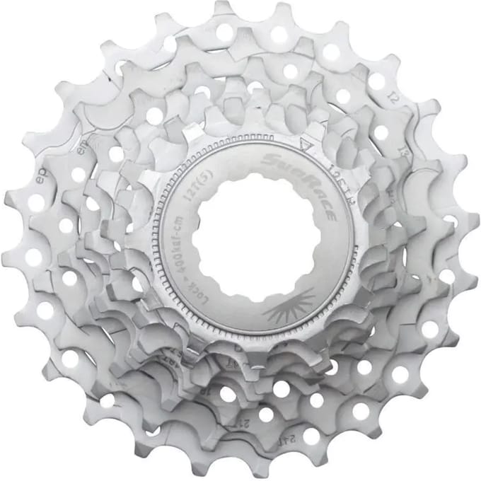 Sunrace 8-speed cassette - 12-25T - Fluid Drive Plus - Nikkel - 285g