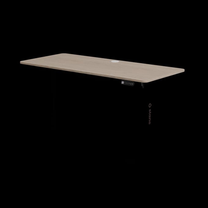 Stane Zit Sta Bureau Elektrisch Verstelbaar - Incl. Kabelgoot - 120 x 60 cm - Wit