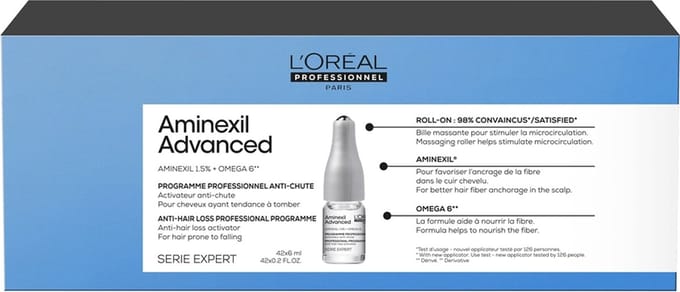 L’Oréal Professionnel Aminexil Advanced Anti-haaruitval activatie programma - Voor haar met neiging tot uitvallen - 42x6 ml