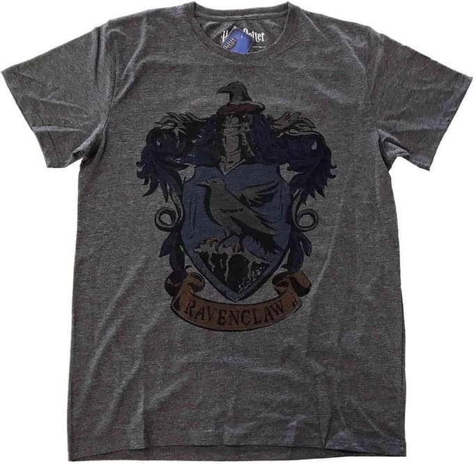 Harry Potter Heren Tshirt -S- Ravenclaw Dyed Grijs