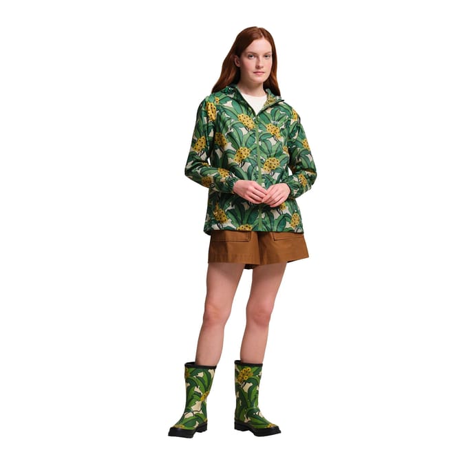 Regatta Dames/Dames Orla Kiely Tropisch Bloemen Opvouwbare Waterdichte Jas 14 UK groen