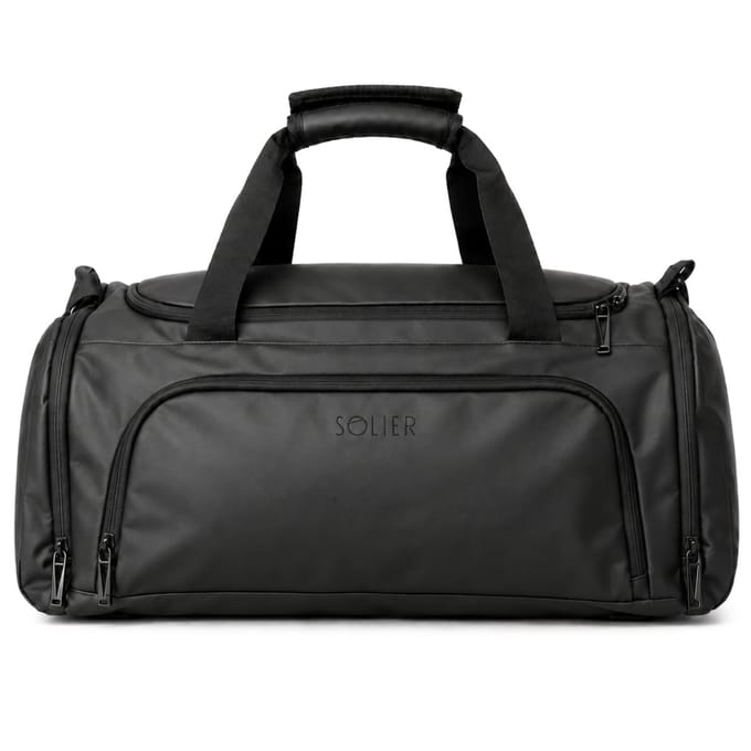 Solier SV30 MAVER - Weekendtas - 2-in-1 Rugzak - Schoenenvak - Zwart