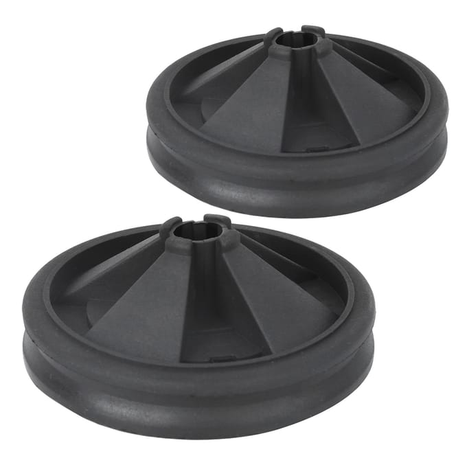 2 stuks Siliconen Afvalvermaler Anti-Spatdeksel Geschikt voor InSinkErator 87mm Buitendiameter gray