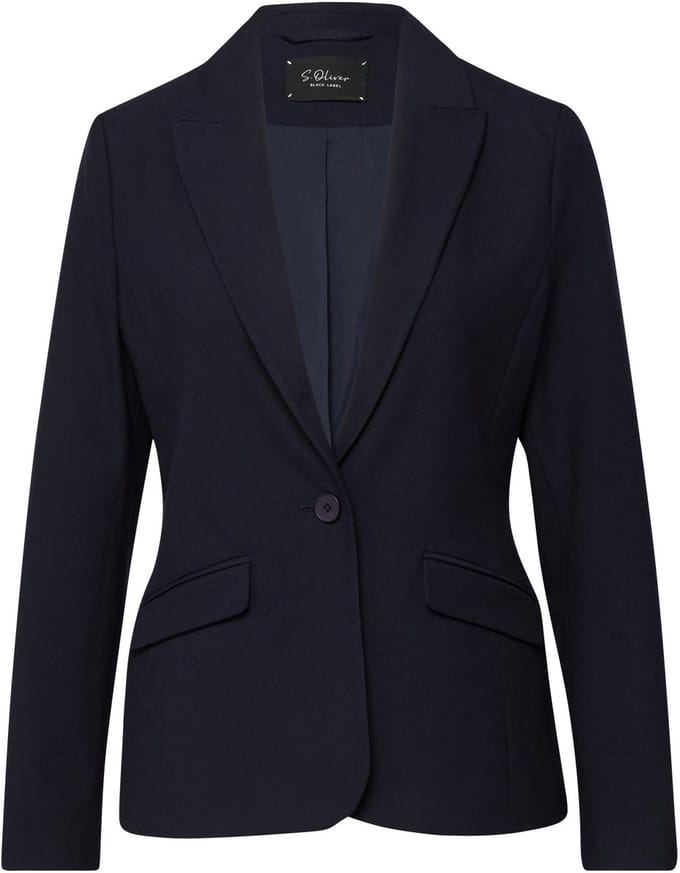 Regular fit blazer met viscose