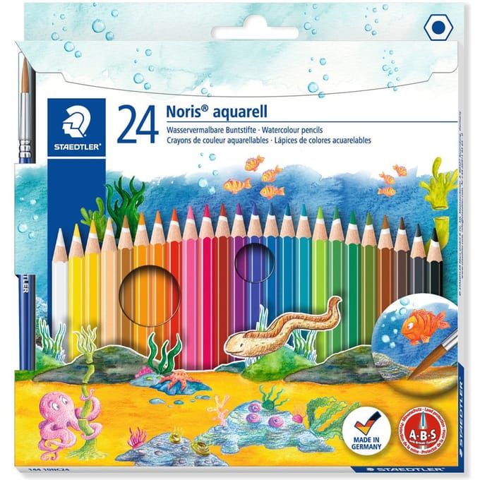 STAEDTLER Noris aquarell  kleurpotlood - set 24 kleuren