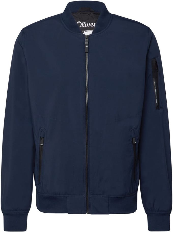 s.Oliver - male - Sportief softshell jack met bomberkraag