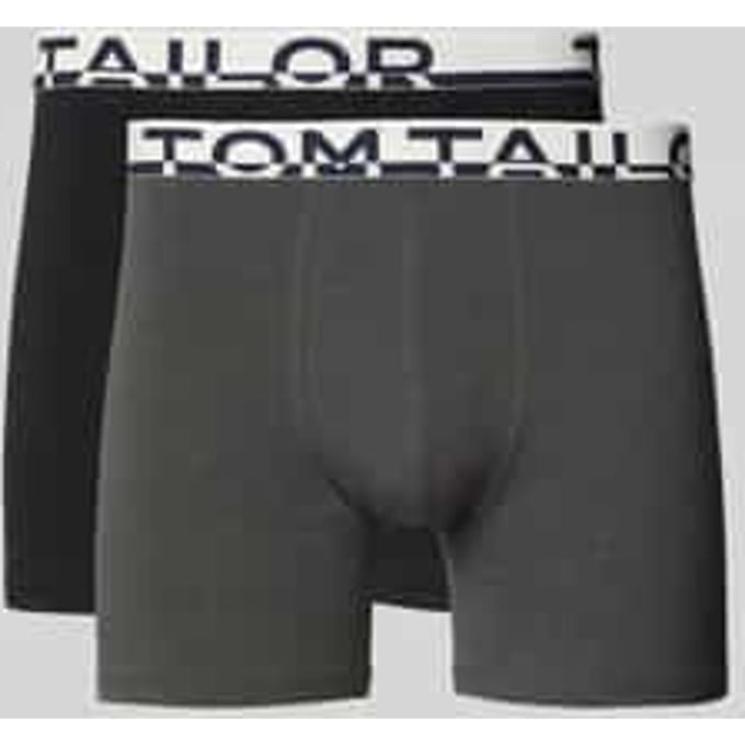 slim fit trunks met labelopschrift op de band in een set van 2