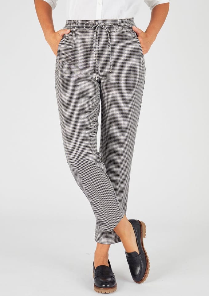 Damart - 7/8-broek pull-on stretch milano breisel - Dames - Zwart - 52