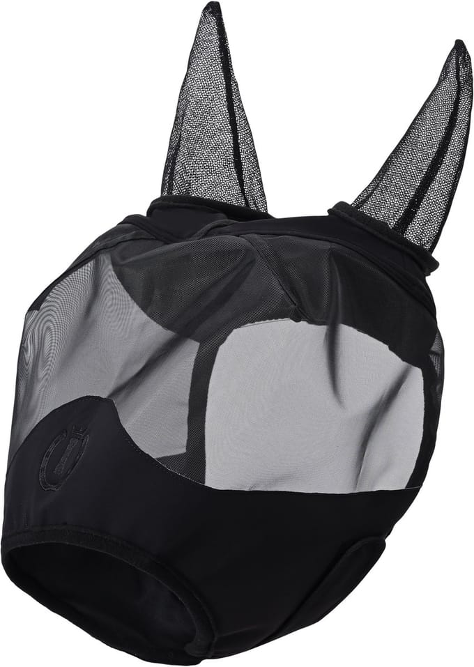Imperial Riding - Fly Shield IRH - Vliegenmasker met Oren - Black - Maat Cob