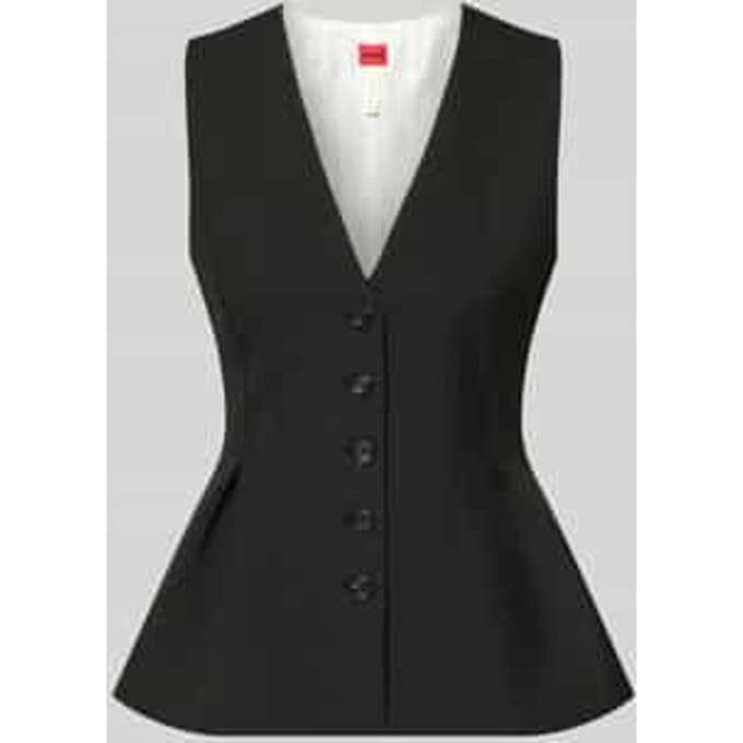 slim fit bodywarmer met viscose model 'Anena'
