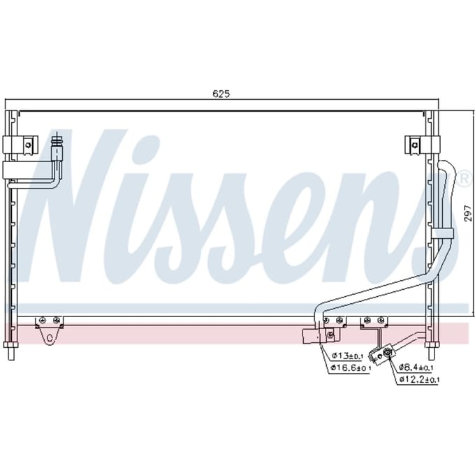 Condensator, airconditioning NISSENS 94687