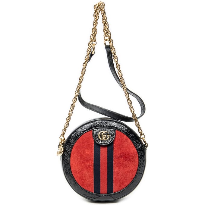 Mini Ophidia Round Crossbody   schoudertas