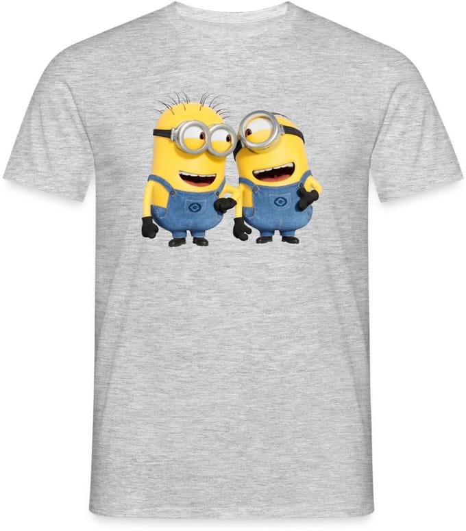 Minions Phil En Stuart Grappig T-Shirt Heren