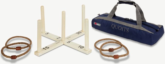 Luxe Ringwerpen spel - in nette draagtas - Made in India