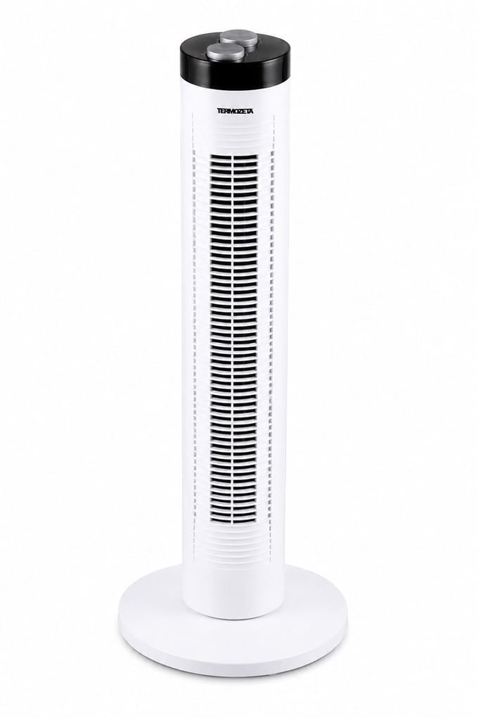 Termozeta Torenventilator 81 cm – 3 Snelheden – Oscillatie – 1 Uur Timer – 45W -Wit