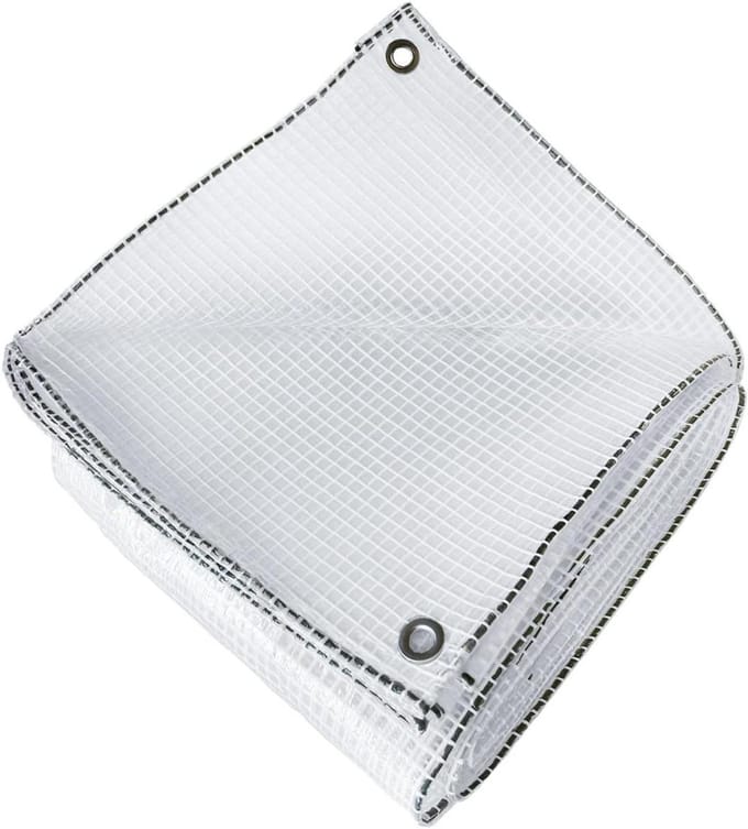Afdekzeil - Beschermhoes - Bescherming Buiten - Versterkt Polyethyleen - 4x6 Meter - Transparant