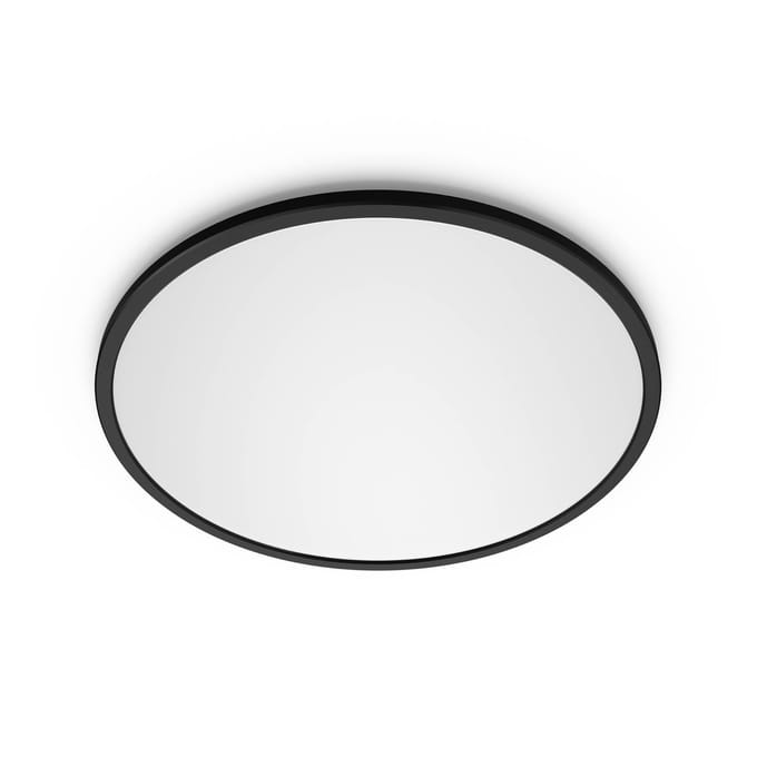 Philips LED SuperSlim 2-delige set zwart IP44 Ø 25 cm 2.700 K