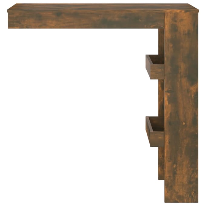 vidaXL - Bartafel - wandgemonteerd - 102x45x103,5 - cm - bewerkt - hout - eikenkleur
