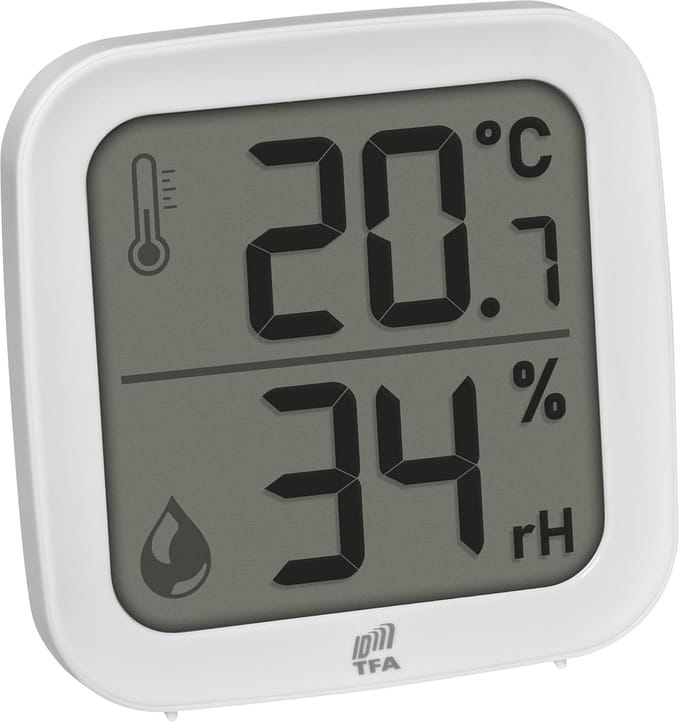 Draadloze Binnen Sensor voor Temperatuur en Luchtvochtigheid met Groot Display