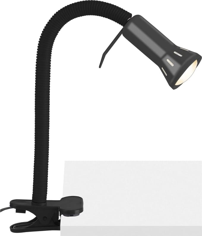 Brilliant Antony Klemlamp Spaarlamp E14 40 W Zwart
