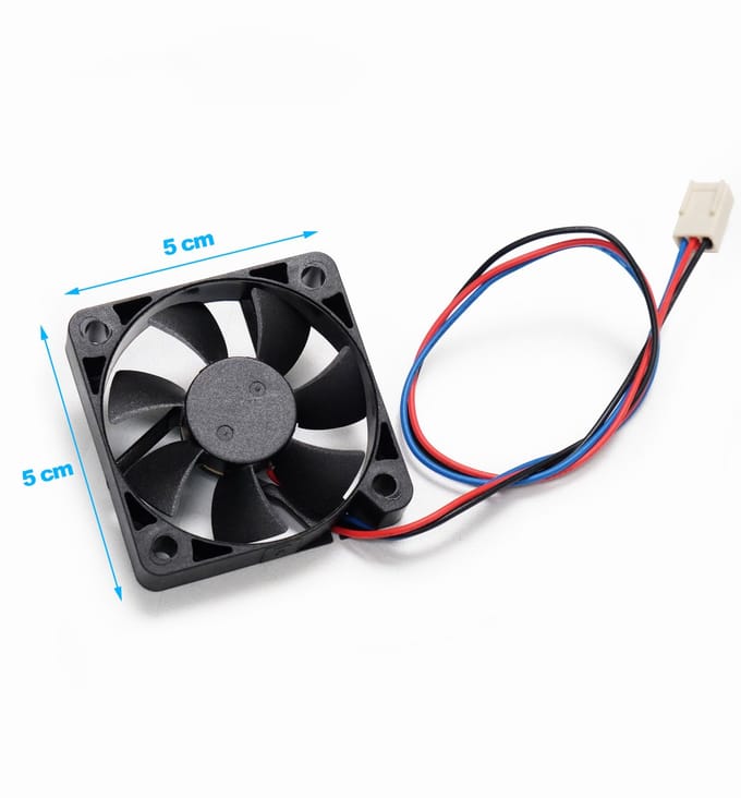 5cm Ventilator (50x50x10 mm) Voor Server of Computer 3 Pin/ 5cm Cooling Fan for Server 3 Pin DC 12V / 0.13A / 1.6W