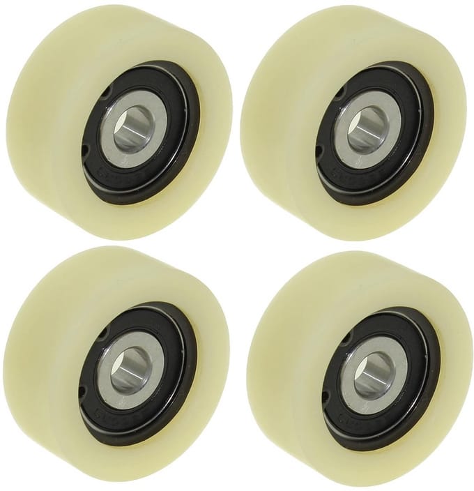 Set van 4 Nylon Wielen (50mm Diameter) - Robuust en Trillingsvrij