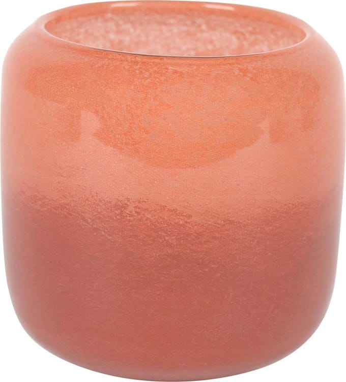 Rasteli Vaas Glas Roze Rood D 20,1 cm H 19 cm‎‎