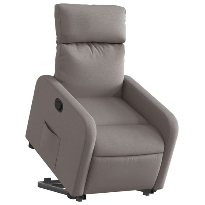 Vidaxl Verstelbare Fauteuil, Kleur Taupe, Bekleed met Stof