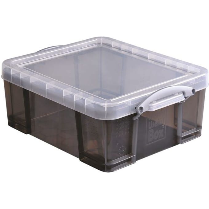 Really Useful Box 18 liter transparant smoke