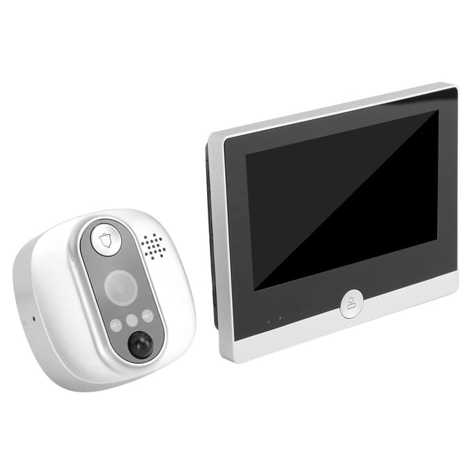 Draadloze Video Deurbel Camera met 4,3 Inch Kleur LCD Monitor WiFi Slimme Bewegingsdetectie Video