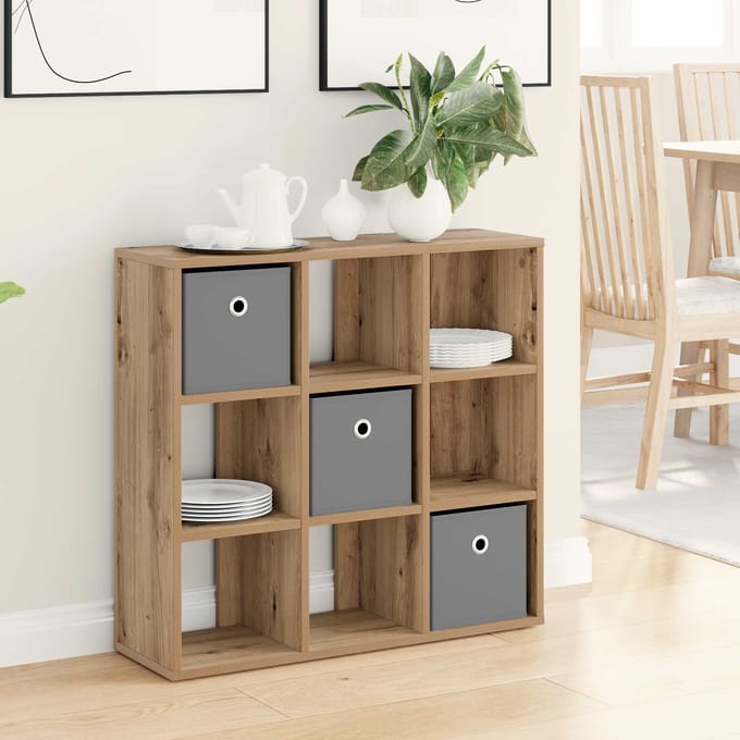 vidaXL - Dressoir - Artisan - Eiken - 73,5 - x - 24 - x - 69,5 - cm