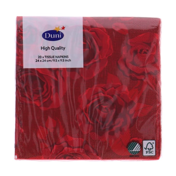 Servetten Rich Roses 24x24 cm