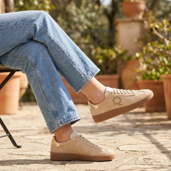 Aqa Sneakers beige Suede - Maat 37
