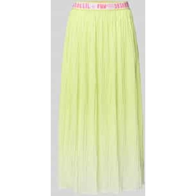 midirok in kreuklook met elastische band