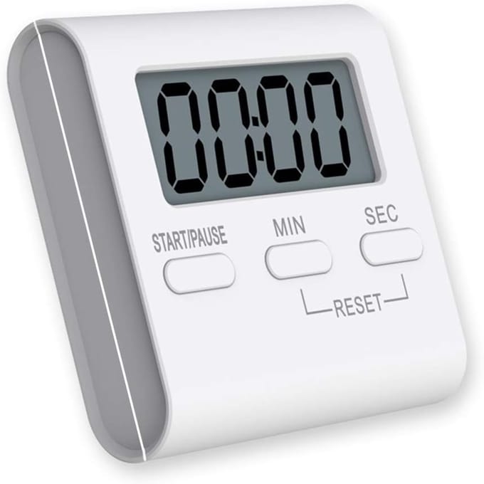 Digitale Kookwekker - Keuken Timer - Koken Bakken - Groot LCD Scherm - 99 Minuten - Zwart