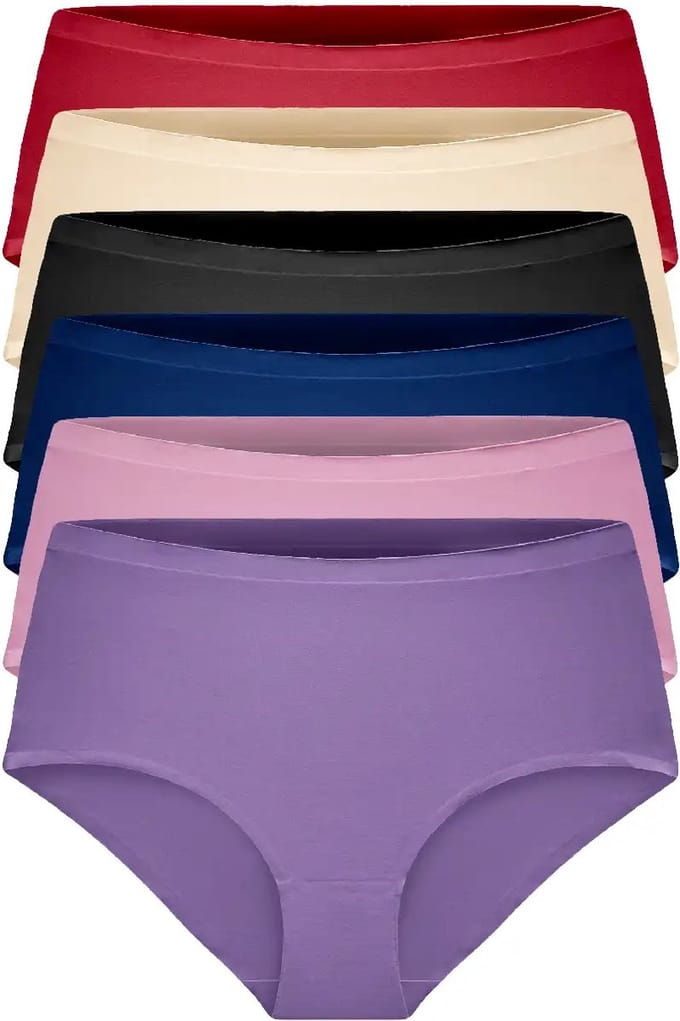 Gaubert 6-Pack Dames taille slip invisible - Onzichtbare naadloze hoge onderbroeken - Seamless - Combi / S/M