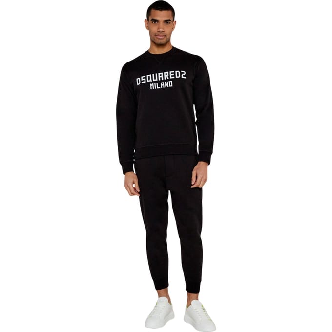 Dsquared2 Milano Logo Zwart Trainingspak