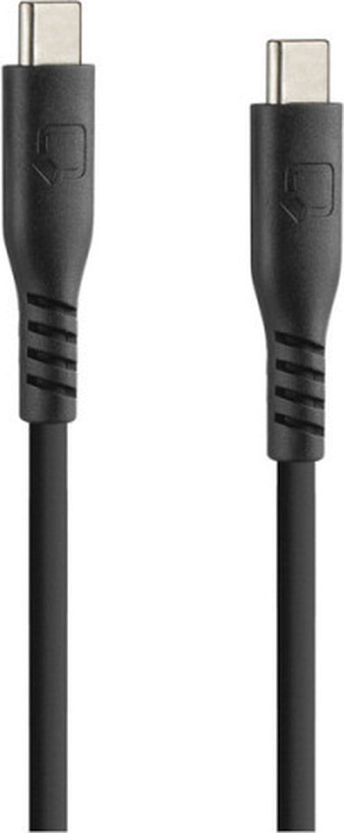 Optiline siliconen laad en synchronisatiekabel USB C -> USB C - 150cm met verstevigde hals