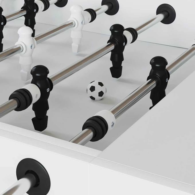 vidaXL - Tafel - Voetballen - 12 - st - Wit - 3,6 - x - 3,6 - cm - Polypropyleen